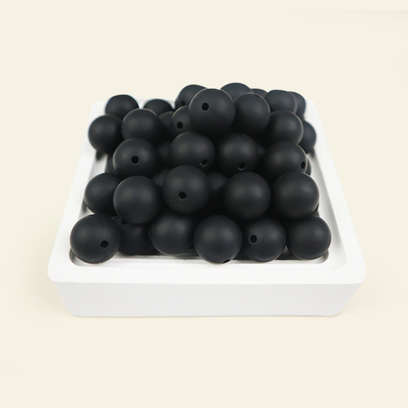 Wholesale  100pcs/pack Candy Color Round Beads Silicone Beads